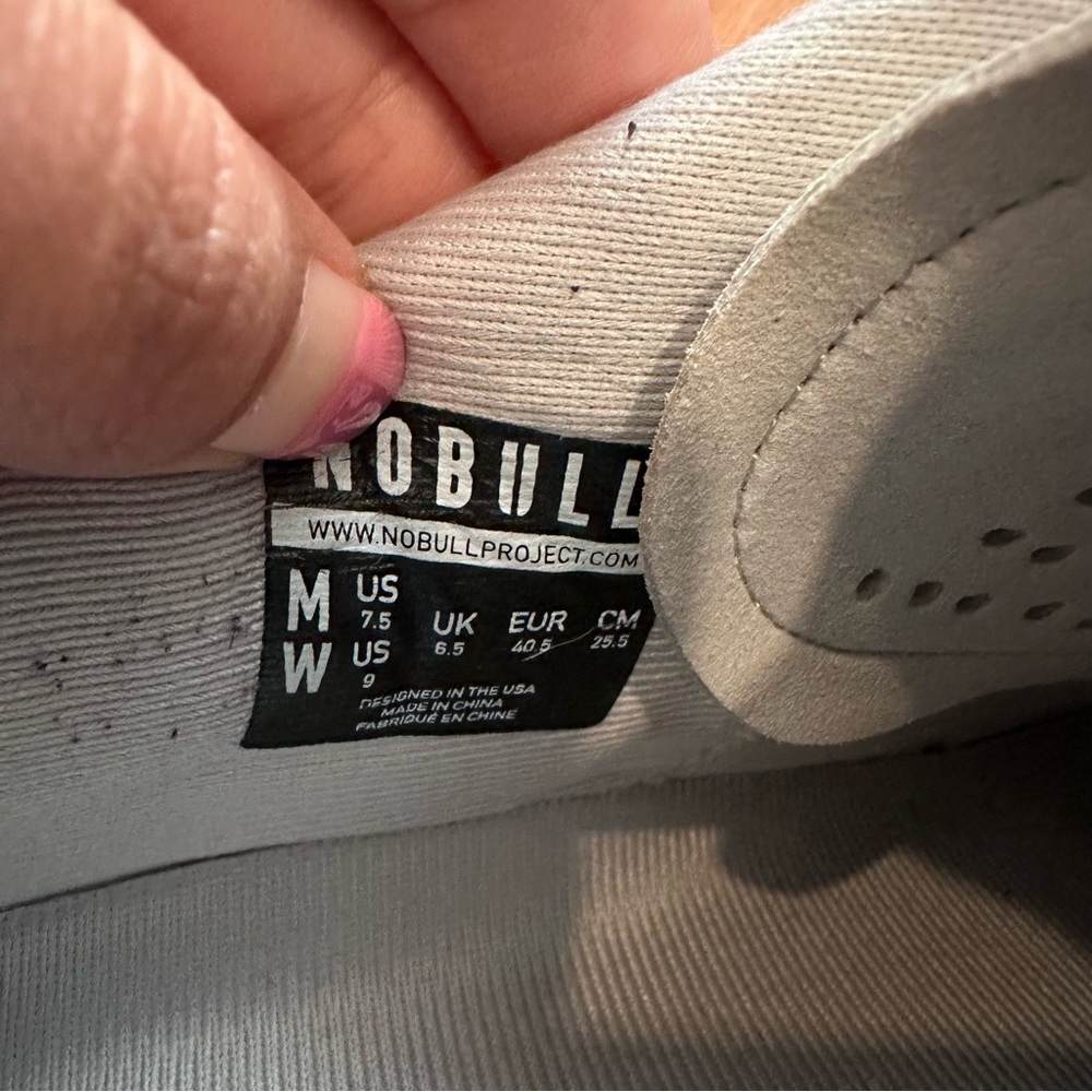 *SOLD* NOBULL Women’s Arctic Grey Trainer Lace Up Shoes Size W9 M7.5 - Picture 9 of 14